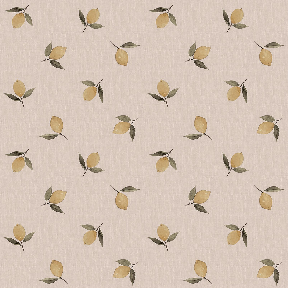Sophie Allport Lemons Soft Linen Wallpaper - 146848_TILE_LEMONS SOFT LINEN_01.jpg