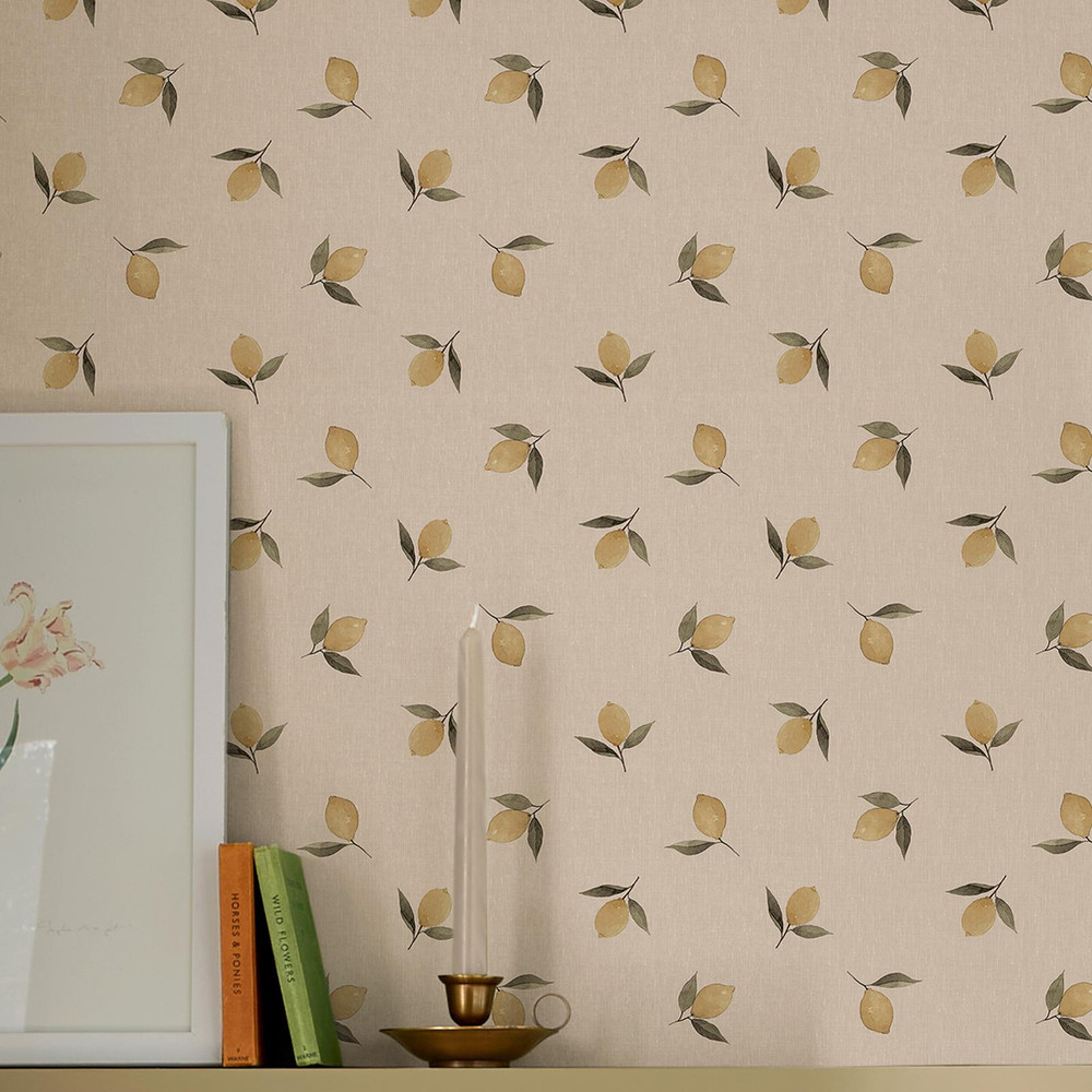 Sophie Allport Lemons Soft Linen Wallpaper - 146848_ROOMSET_LEMONS SOFT LINEN_02.jpg