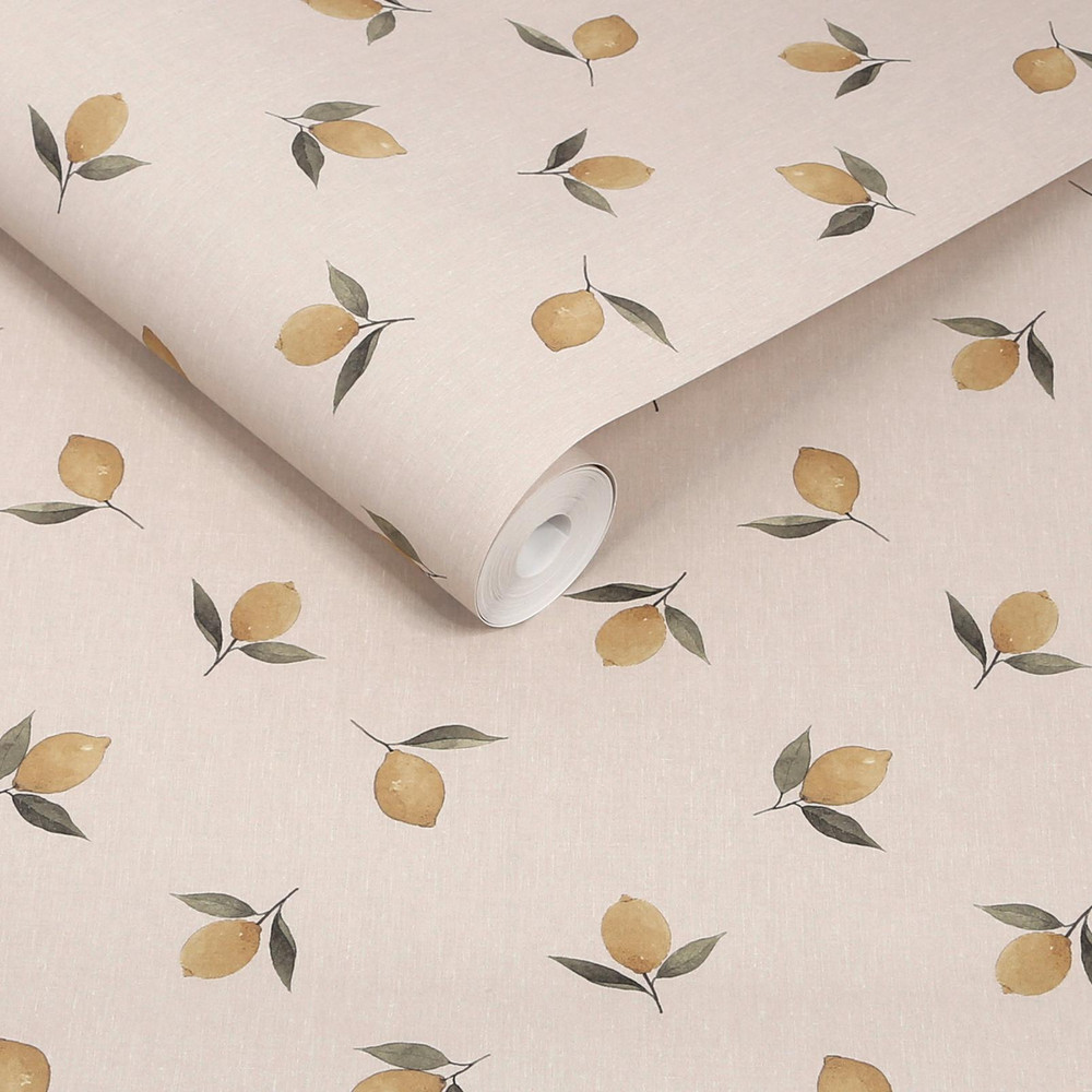 Sophie Allport Lemons Soft Linen Wallpaper - 146848_ROLLSHOT_LEMONS SOFT LINEN_01.jpg