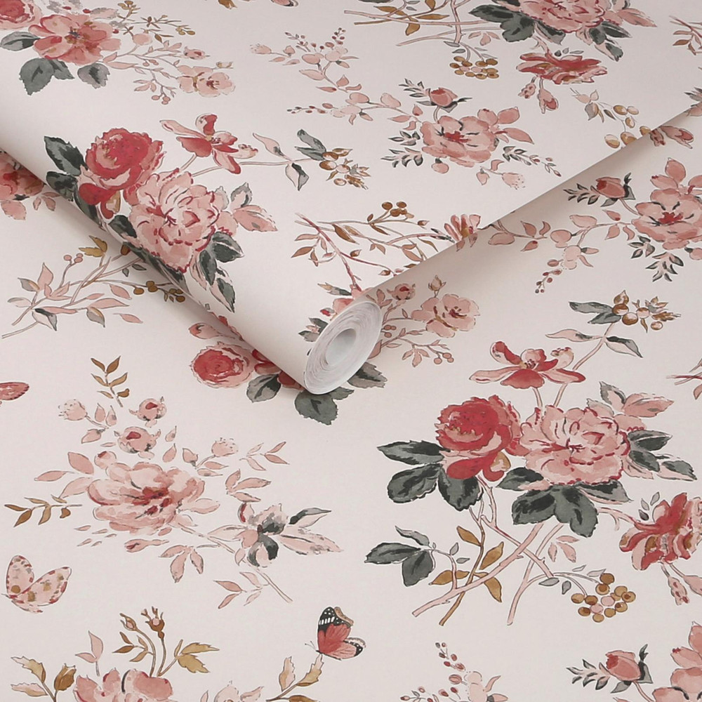 Sophie Allport Vintage Rose Chalk Blush Wallpaper - 146842_ROLLSHOT_VINTAGE ROSE CHALK BLUSH_01.jpg