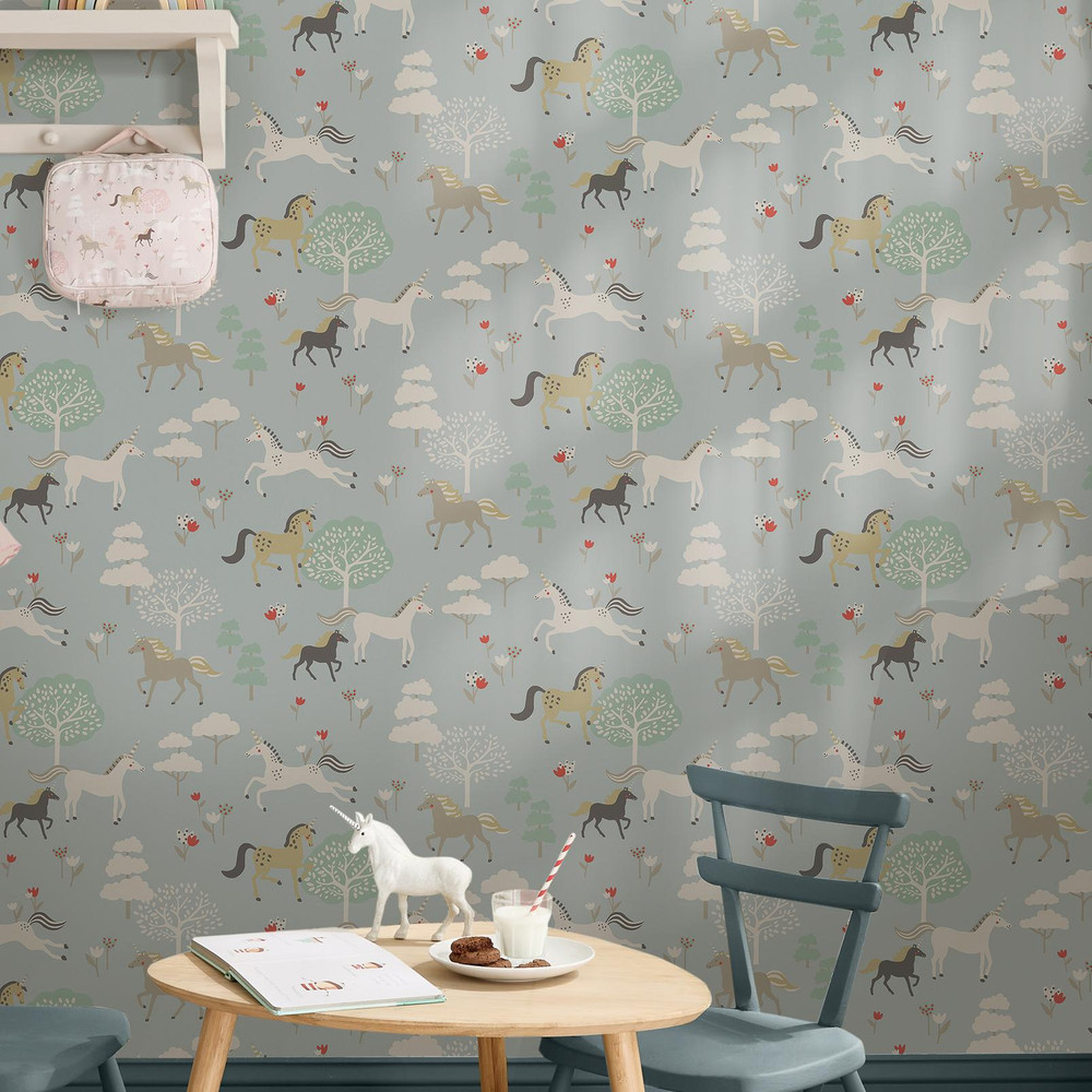 Sophie Allport Forest Ponies Witham Blue Wallpaper - 146840_ROOMSET_FOREST PONIES WITHAM BLUE_01.jpg