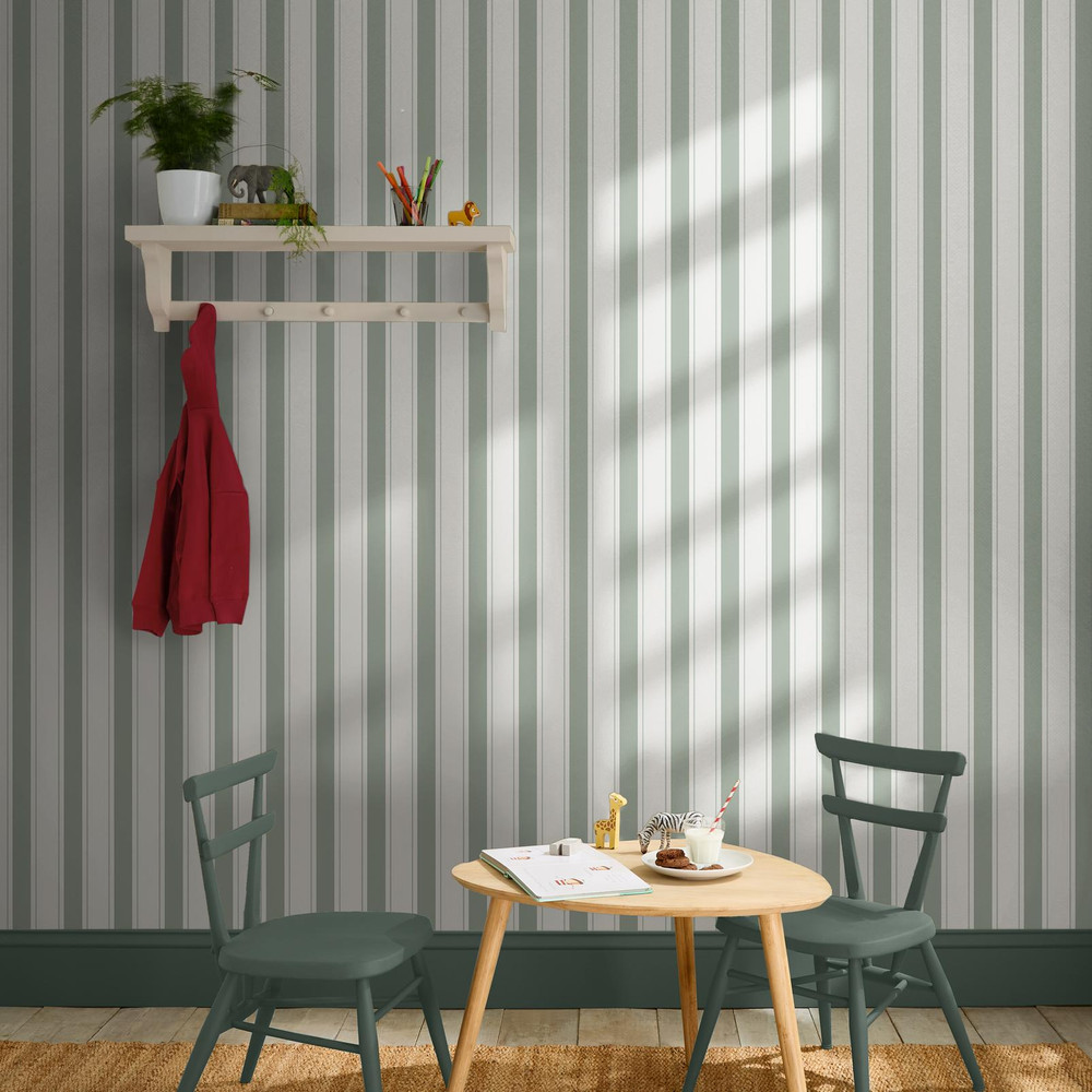 Sophie Allport Oundle Stripe Morning Fog Wallpaper - 146843_ROOMSET_OUNDLE STRIPE MORNING FOG_01.jpg