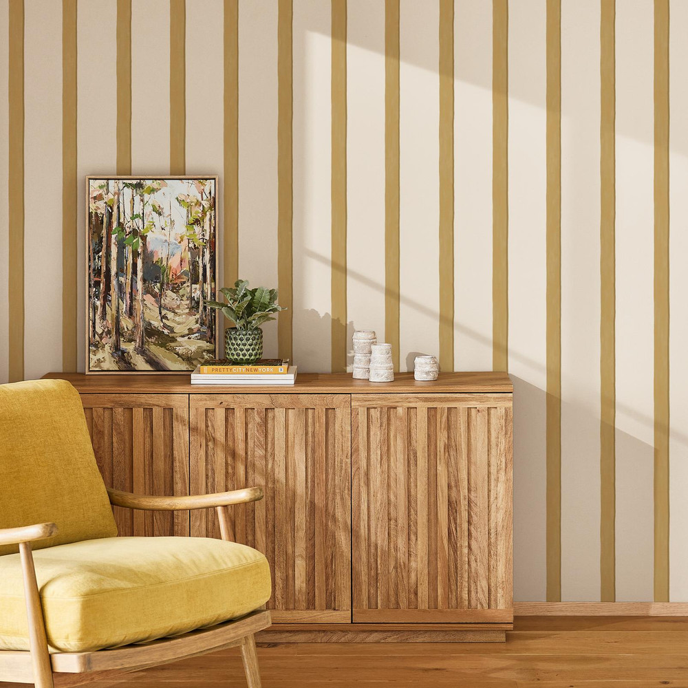 Next Painted Stripe Ochre Wallpaper - 146888_ROOMSET_PAINTED STRIPE OCHRE_01.jpg