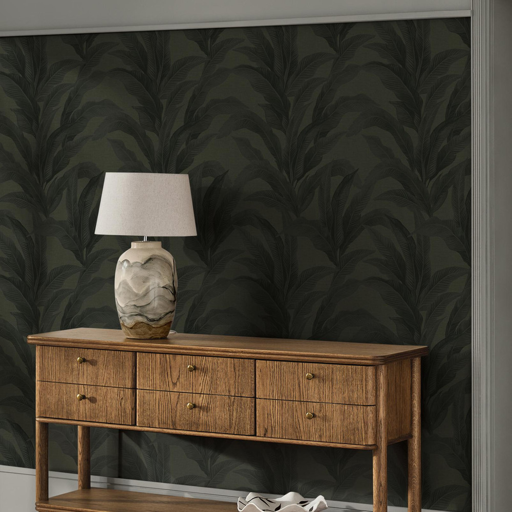 Next Palm Print Deep Green Wallpaper - 146890_ROOMSET_PALM PRINT DEEP GREEN_01.jpg