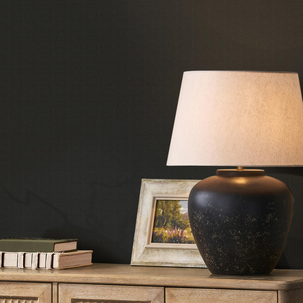 Next Herringbone Charcoal Wallpaper - 146884_ROOMSET_HERRINGBONE CHARCOAL_05.jpg