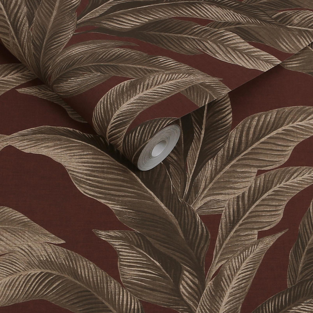 Next Glamtique Leaf Damson Wallpaper - 146891_ROLLSHOT_GLAMTIQUE LEAF DAMSON_03.jpg