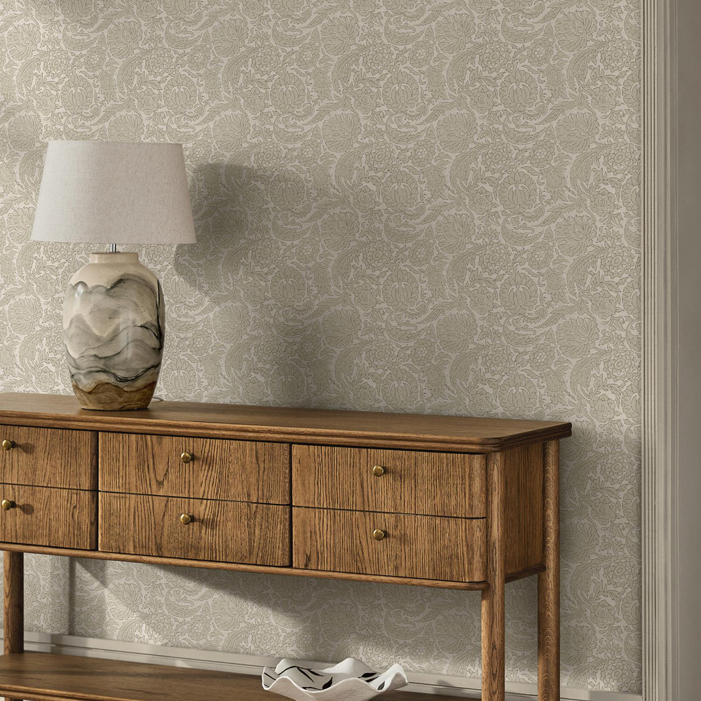 Next Linen Floral Woodblock Wallpaper - 146881_ROOMSET_LINEN FLORAL WOODBLOCK_01.jpg