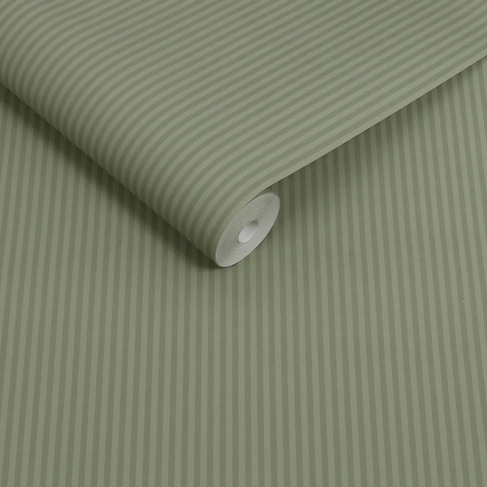 Next Deep Green Ticking Stripe Wallpaper - 146879_ROLLSHOT_DEEP GREEN TICKING STRIPE_03.jpg