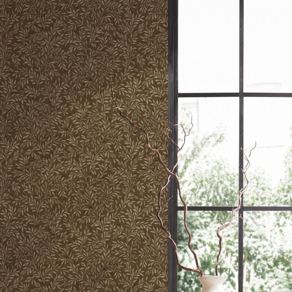 Next Ditsy Leaf Ochre Wallpaper - 146875_ROOMSET_DITSY LEAF OCHRE_05.jpg