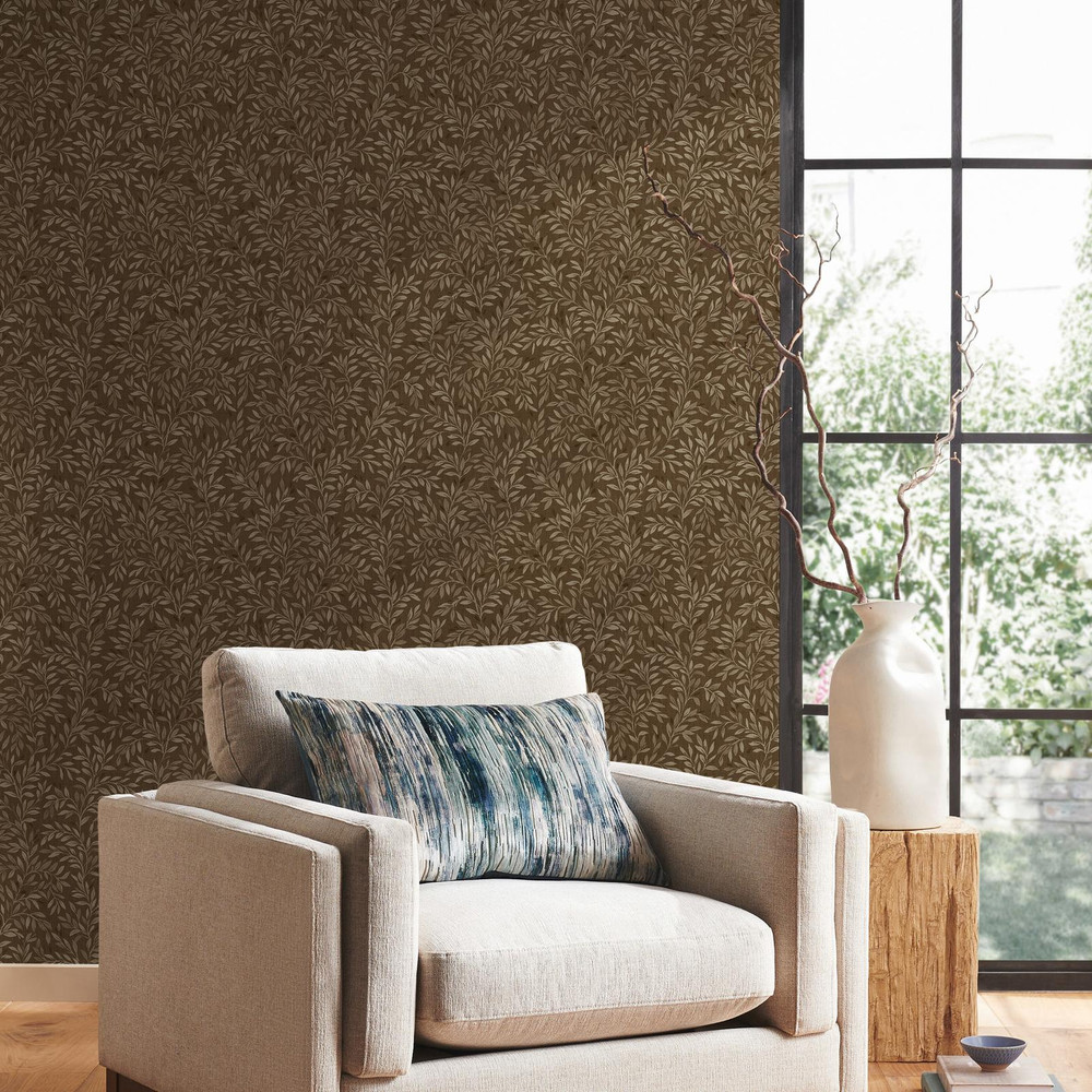 Next Ditsy Leaf Ochre Wallpaper - 146875_ROOMSET_DITSY LEAF OCHRE_01.jpg
