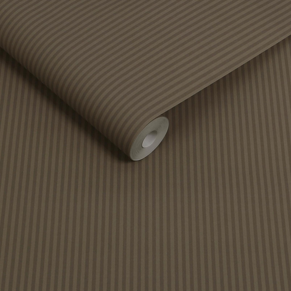 Next Mocha Ticking Stripe Wallpaper - 146880_ROLLSHOT_MOCHA TICKING STRIPE_03.jpg