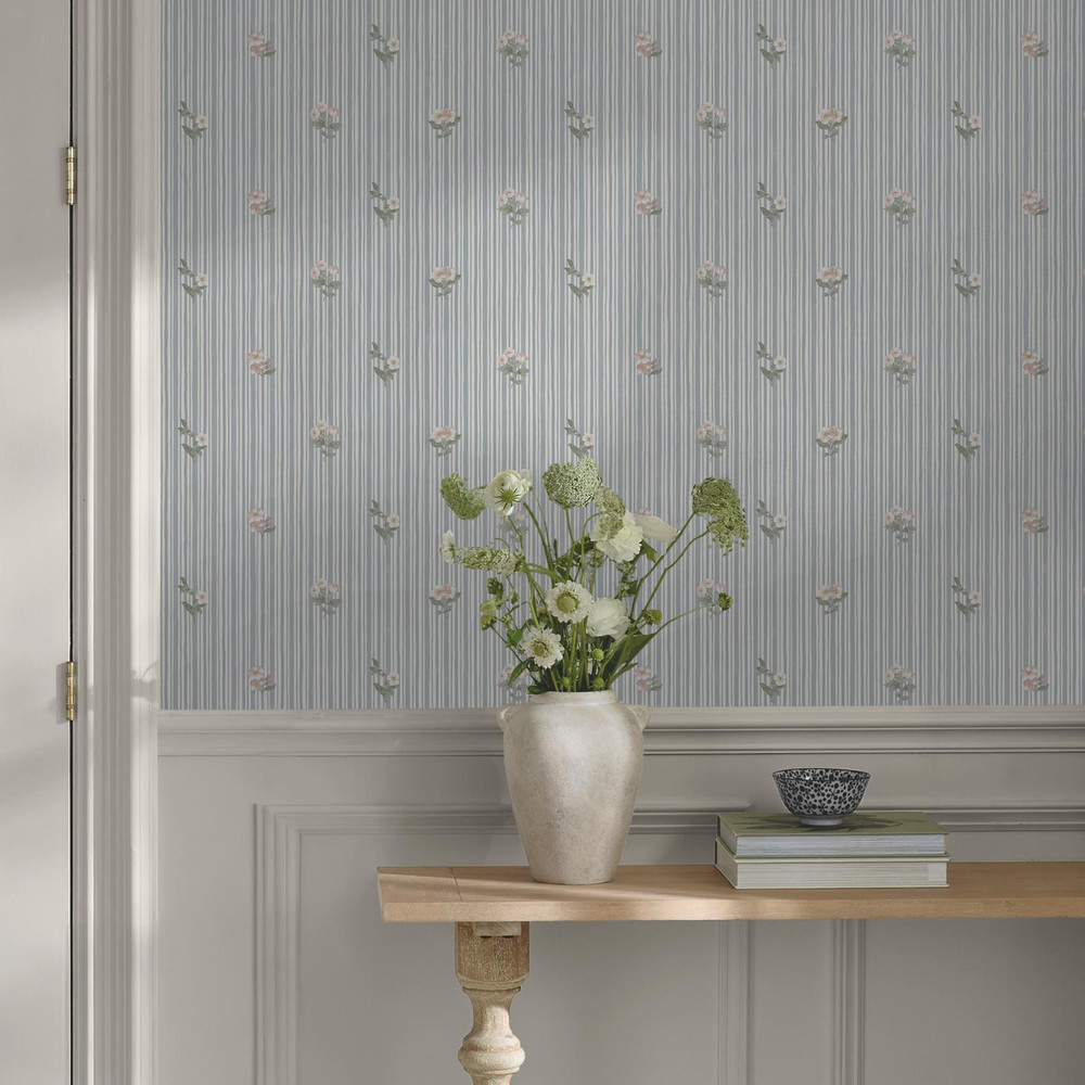 Martha Stewart Garden Stripe Grey Blue Wallpaper - 146815_ROOMSET_GARDEN STRIPE GREY BLUE_02.jpg