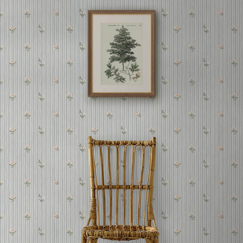 Martha Stewart Garden Stripe Grey Blue Wallpaper - 146815_ROOMSET_GARDEN STRIPE GREY BLUE_01.jpg