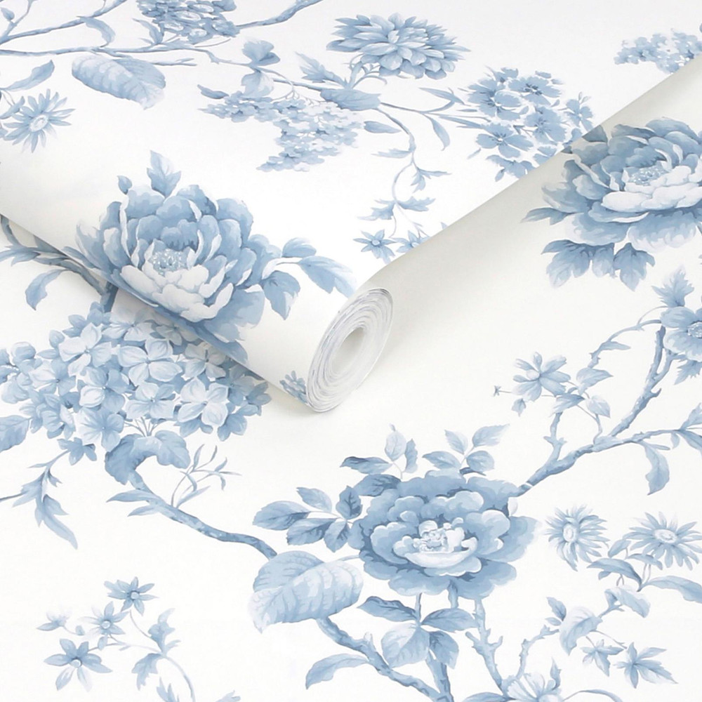 Martha Stewart Floral Vine Porcelain Blue Wallpaper - 146810_ROLLSHOT_FLORAL VINE PORCELAIN BLUE_01.jpg