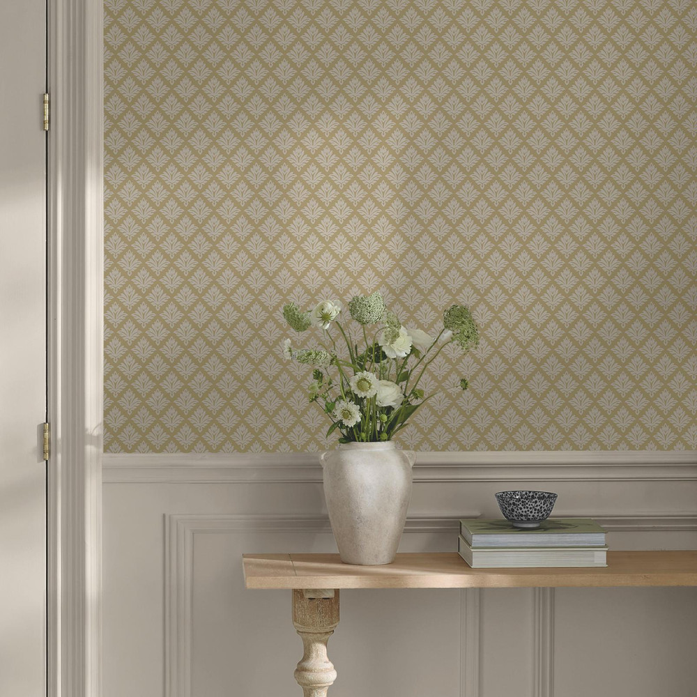 Martha Stewart Artisan Floral Antique Gold Wallpaper - 146812_ROOMSET_ARTISAN FLORAL ANTIQUE GOLD_01.jpg