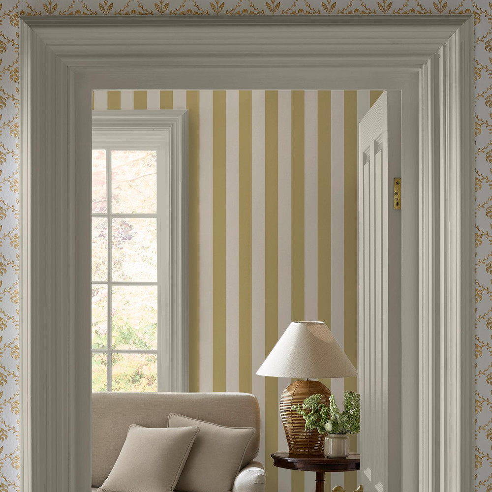 Martha Stewart Classic Stripe Antique Gold Wallpaper - 146822_ROOMSET_CLASSIC STRIPE ANTIQUE GOLD_01.jpg