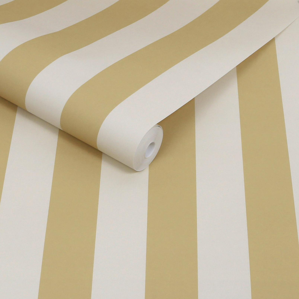 Martha Stewart Classic Stripe Antique Gold Wallpaper - 146822_ROLLSHOT_CLASSIC STRIPE ANTIQUE GOLD_01.jpg