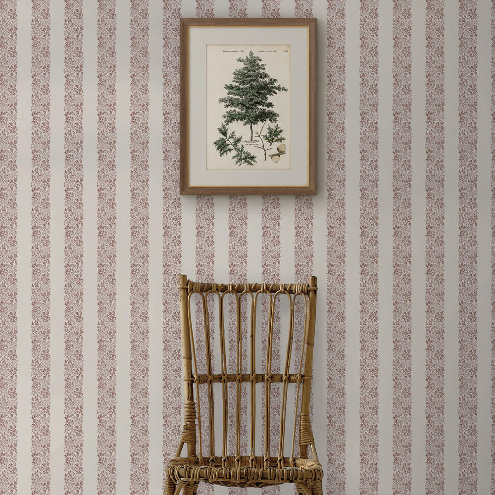Martha Stewart Heritage Garden Stripe Russet Wallpaper - 146821_ROOMSET_HERITAGE GARDEN STRIPE RUSSET_01.jpg