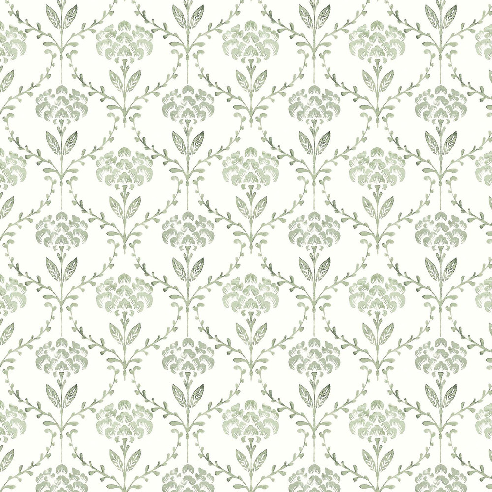 Martha Stewart Chateau Fleur Basketweave Green Wallpaper - 146793_TILE_CHATEAU FLEUR BASKETWEAVE GREEN_01.jpg