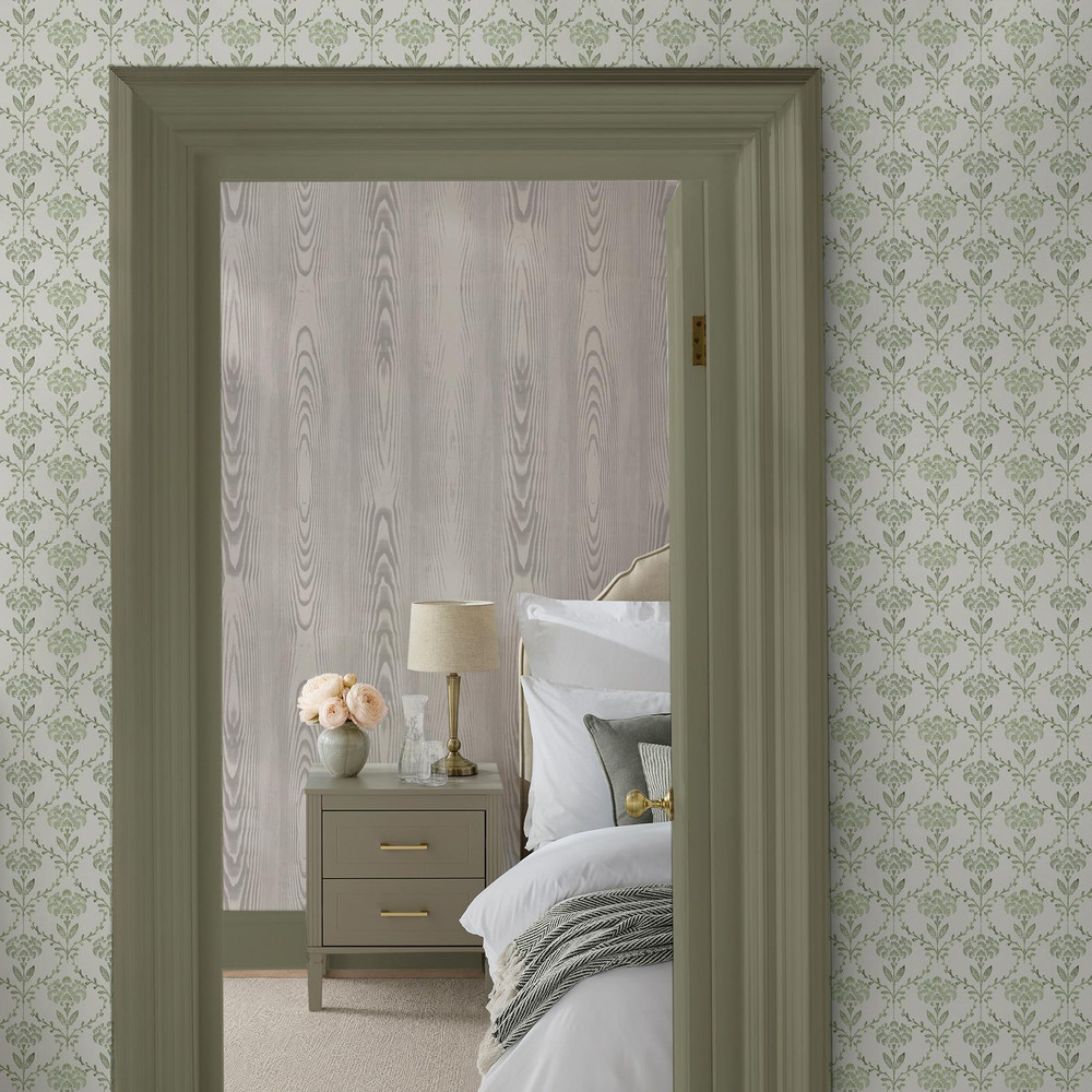 Martha Stewart Chateau Fleur Basketweave Green Wallpaper - 146793_ROOMSET_CHATEAU FLEUR BASKETWEAVE GREEN_02.jpg