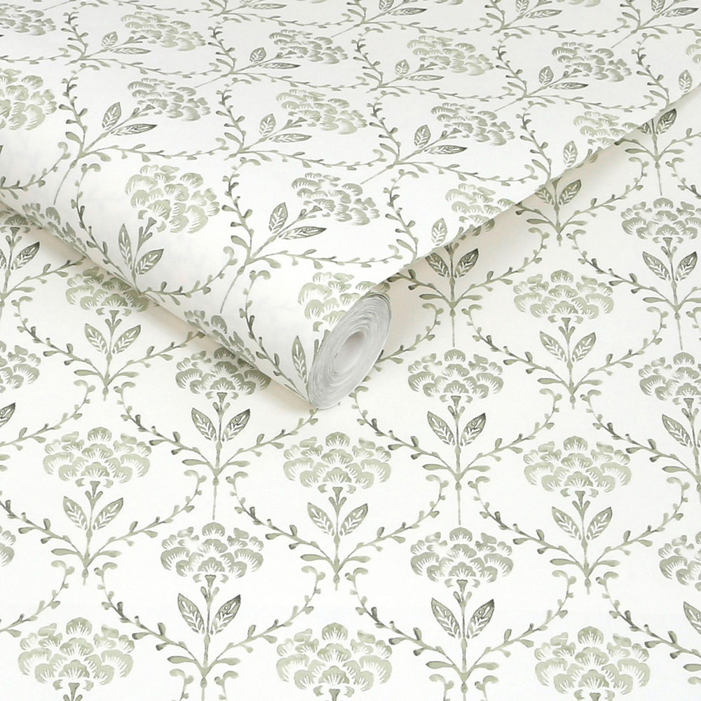 Martha Stewart Chateau Fleur Basketweave Green Wallpaper - 146793_ROLLSHOT_CHATEAU FLEUR BASKETWEAVE GREEN_01.jpg