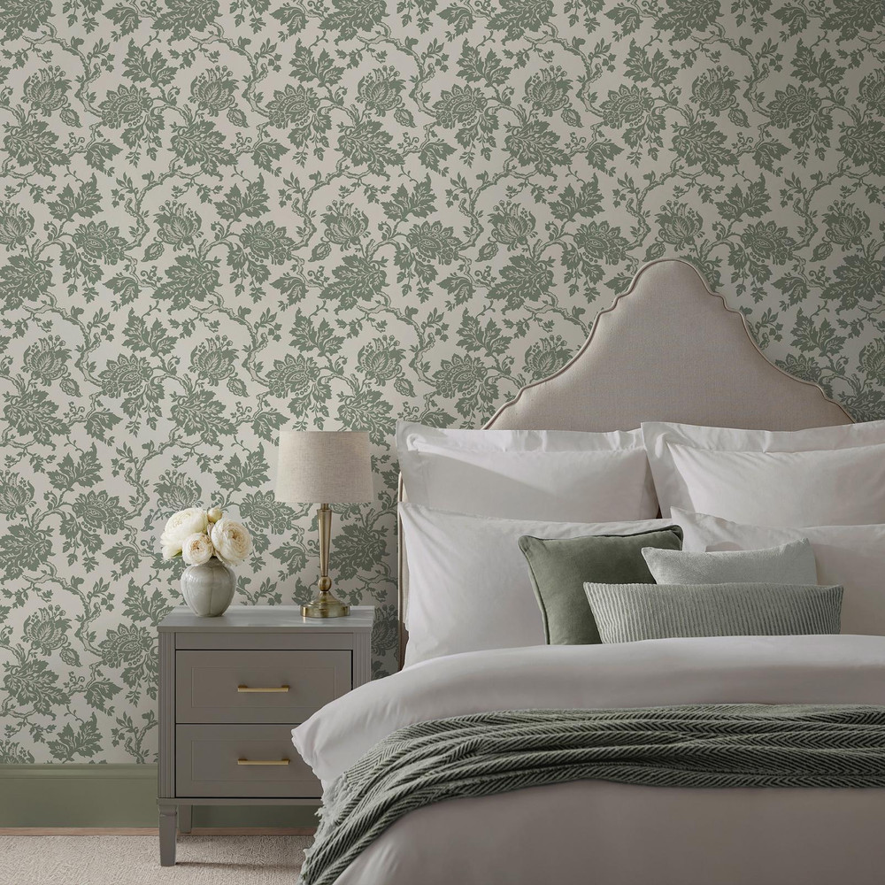 Martha Stewart Jacobean Antique Green Wallpaper - 146802_ROOMSET_JACOBEAN ANTIQUE GREEN_01.jpg