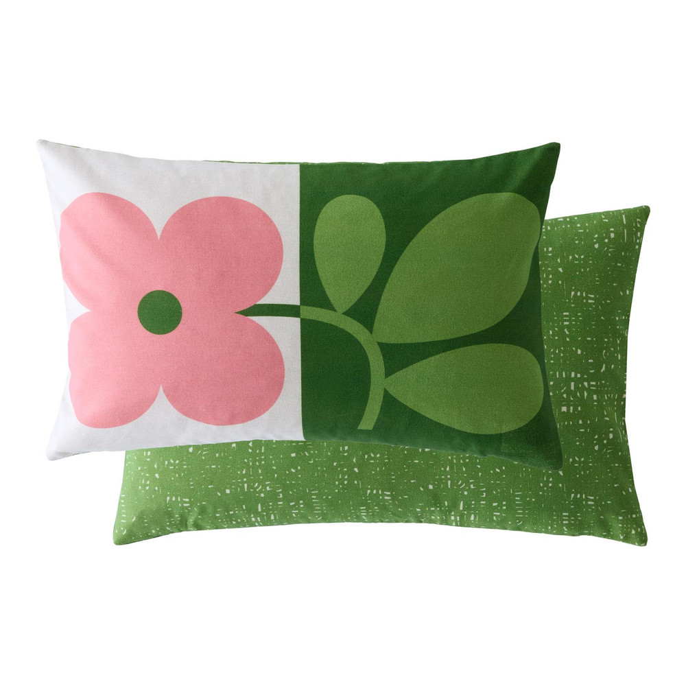 Orla Kiely Floret Bubblegum Basil Cushion - OKFLORET0142_MAINTILE_FLORET_BUBBLEGUM_BASIL_PINK_CUSHION_02.jpg