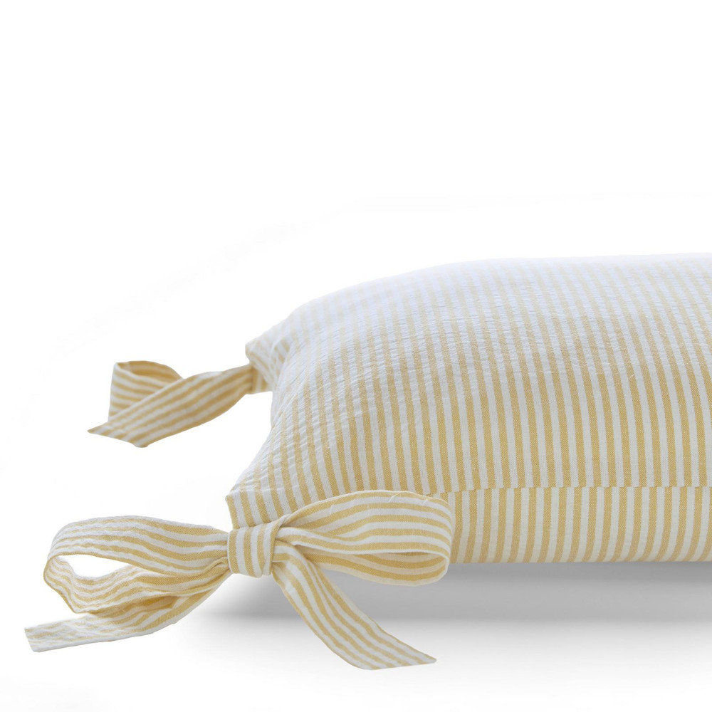 Laura Ashley Flaxley Stripe Yellow Cushion - LAFLAX0242_DETAIL_FLAXLEY_STRIPE_YELLOW_CUSHION_01.jpg