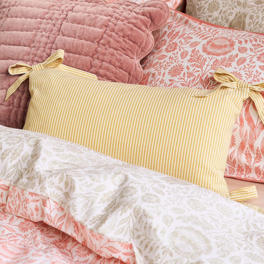 Laura Ashley Flaxley Stripe Yellow Cushion - LAFLAX0242_CAMEO_FLAXLEY_STRIPE_YELLOW_CUSHION_02.jpg