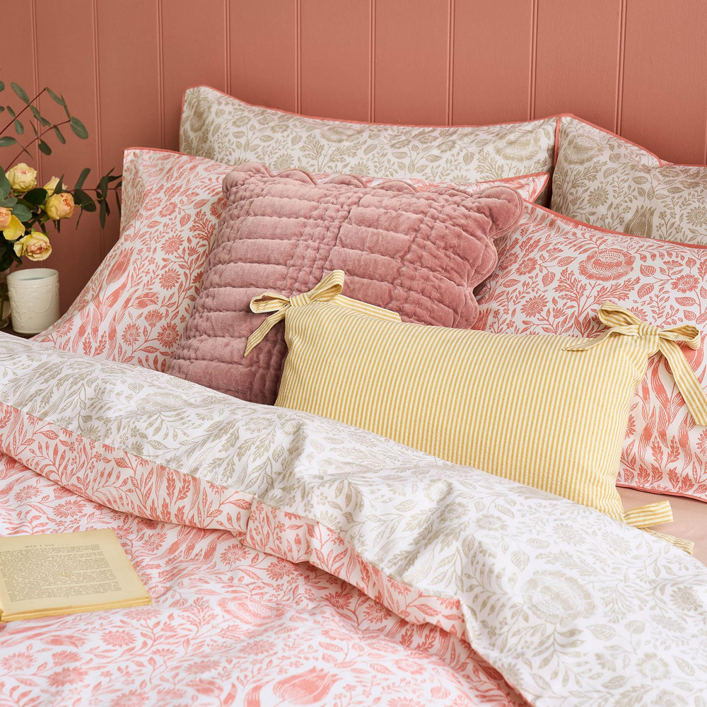 Laura Ashley Flaxley Stripe Yellow Cushion - LAFLAX0242_CAMEO_FLAXLEY_STRIPE_YELLOW_CUSHION_01.jpg