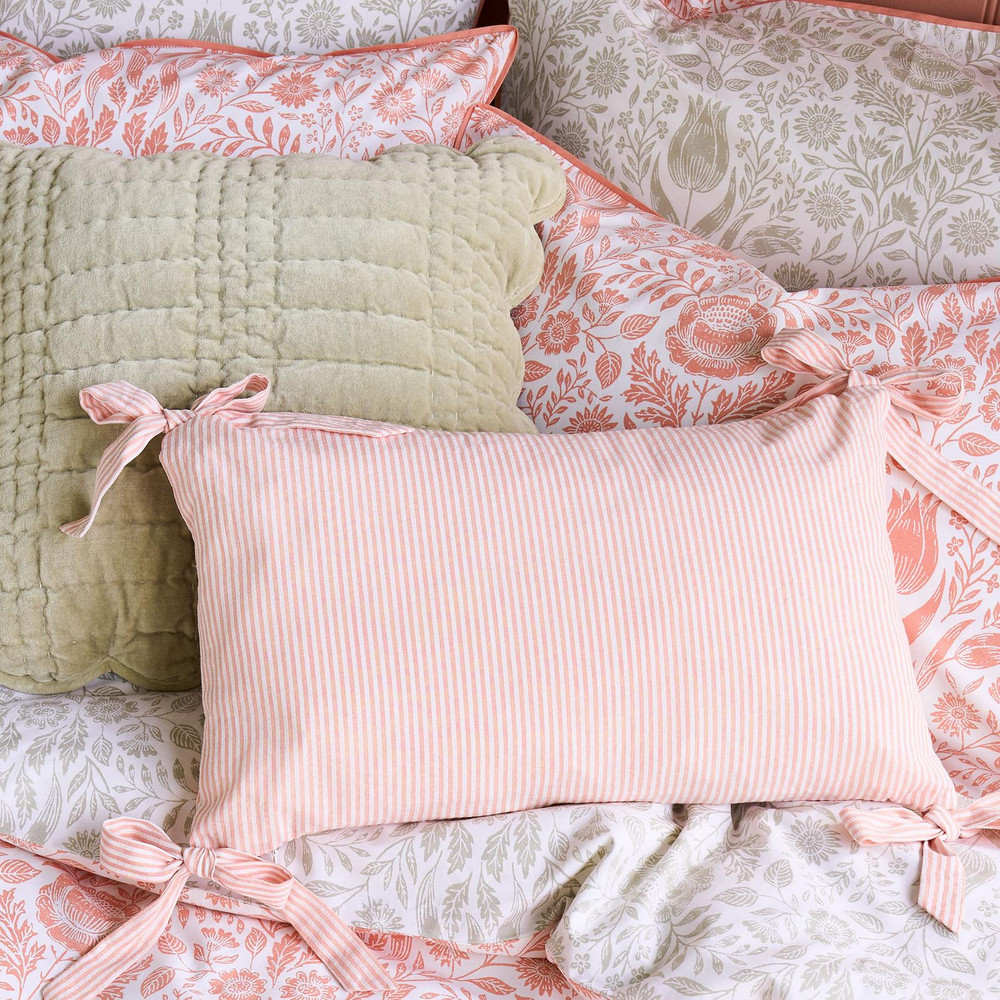 Laura Ashley Flaxley Stripe Pink Cushion - LAFLAX0142_ROOMSET_FLAXLEY_STRIPE_PINK_CUSHION_01.jpg