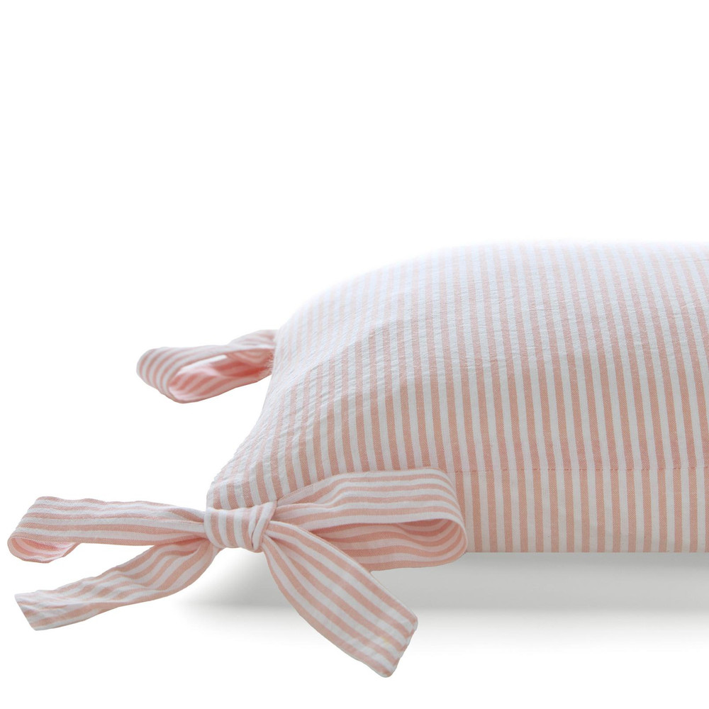 Laura Ashley Flaxley Stripe Pink Cushion - LAFLAX0142_DETAIL_FLAXLEY_STRIPE_PINK_CUSHION_01.jpg