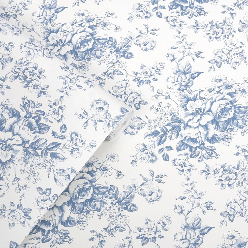Laura Ashley Toile Delight Cornflower Blue Wallpaper - 146952_ROLLSHOT_TOILE DELIGHT CORNFLOWER BLUE_01.jpg