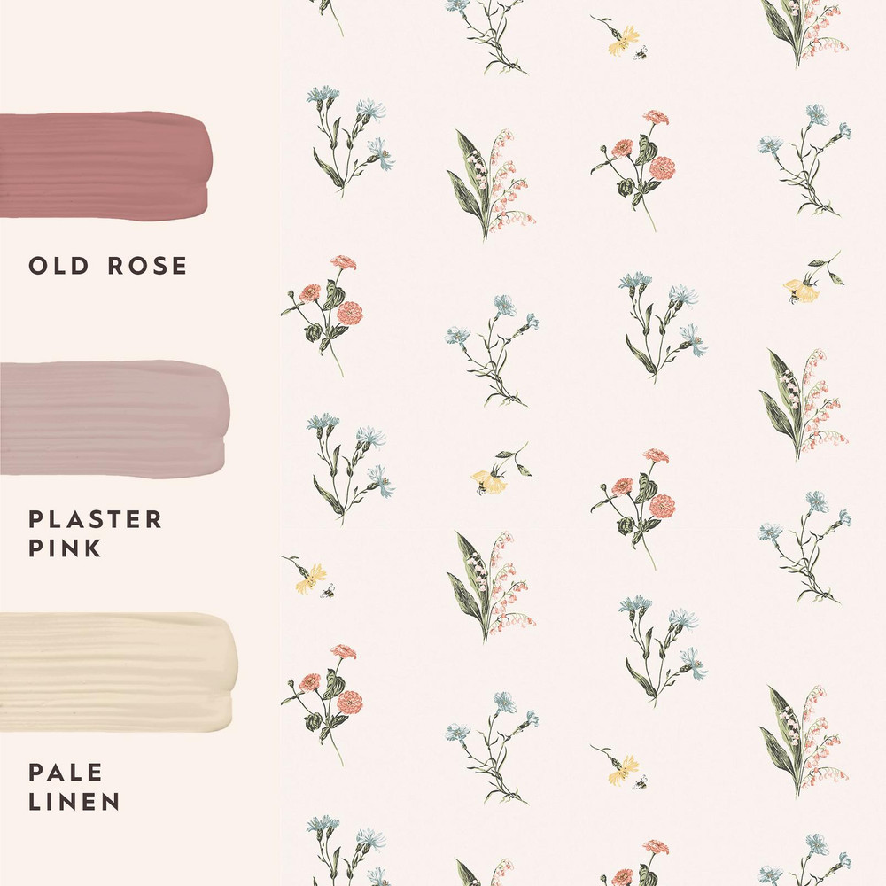 Laura Ashley Cornflower Multi Wallpaper - 146953_FLATLAY_CORNFLOWER MULTI_01.jpg