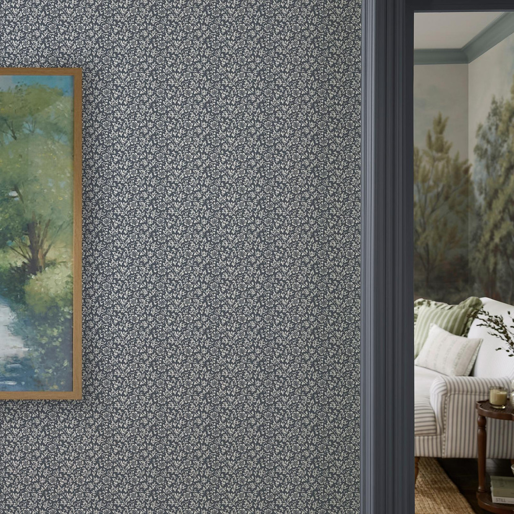 Laura Ashley Sweet Alyssum Denim Blue Wallpaper - 146958_ROOMSET_SWEET ALYSSUM DENIM BLUE_02.jpg