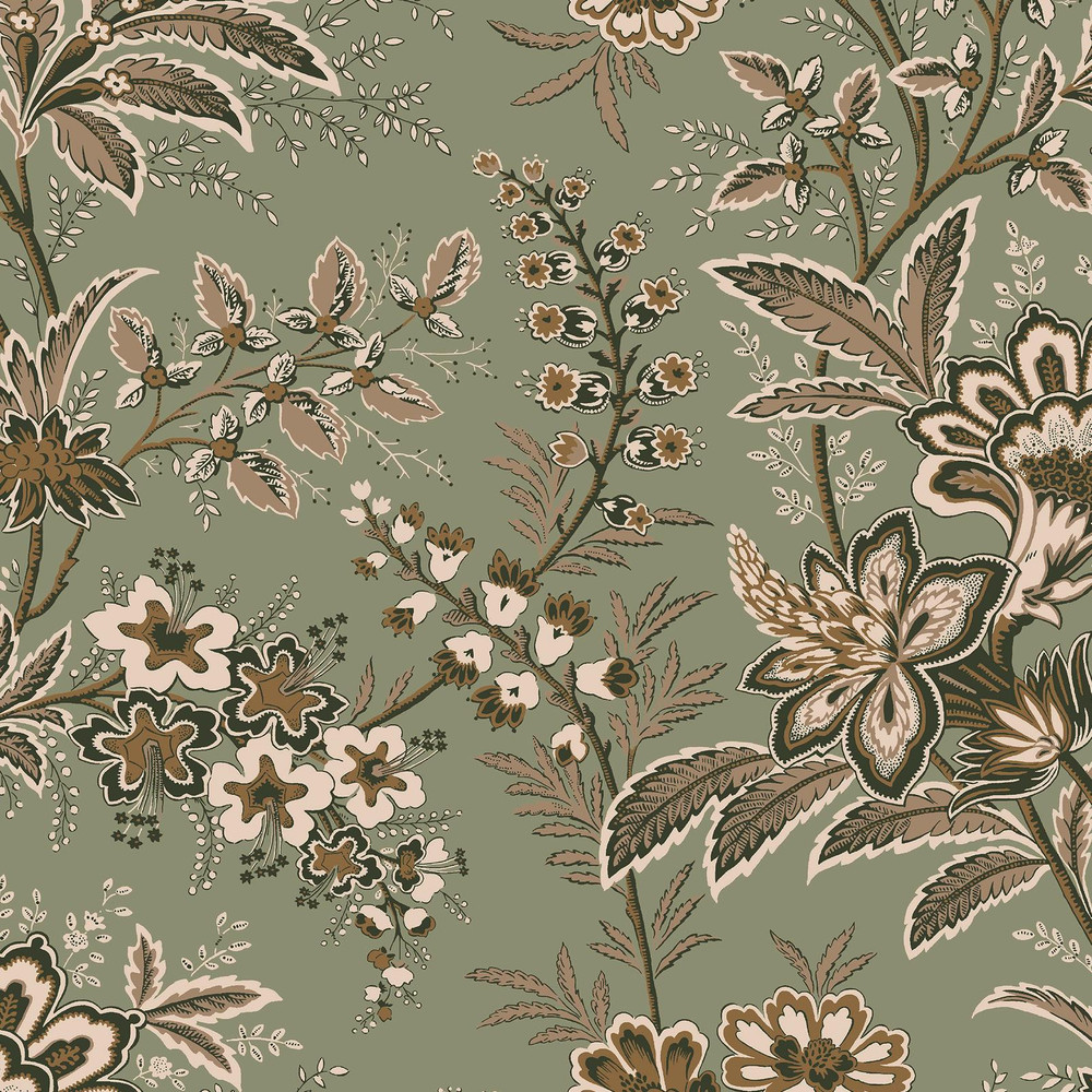 Laura Ashley Marlbrook Sage Green Wallpaper - 146962_TILE_MARLBROOK SAGE GREEN_01.jpg