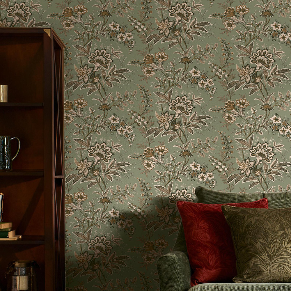 Laura Ashley Marlbrook Sage Green Wallpaper - 146962_ROOMSET_MARLBROOK SAGE GREEN_01.jpg