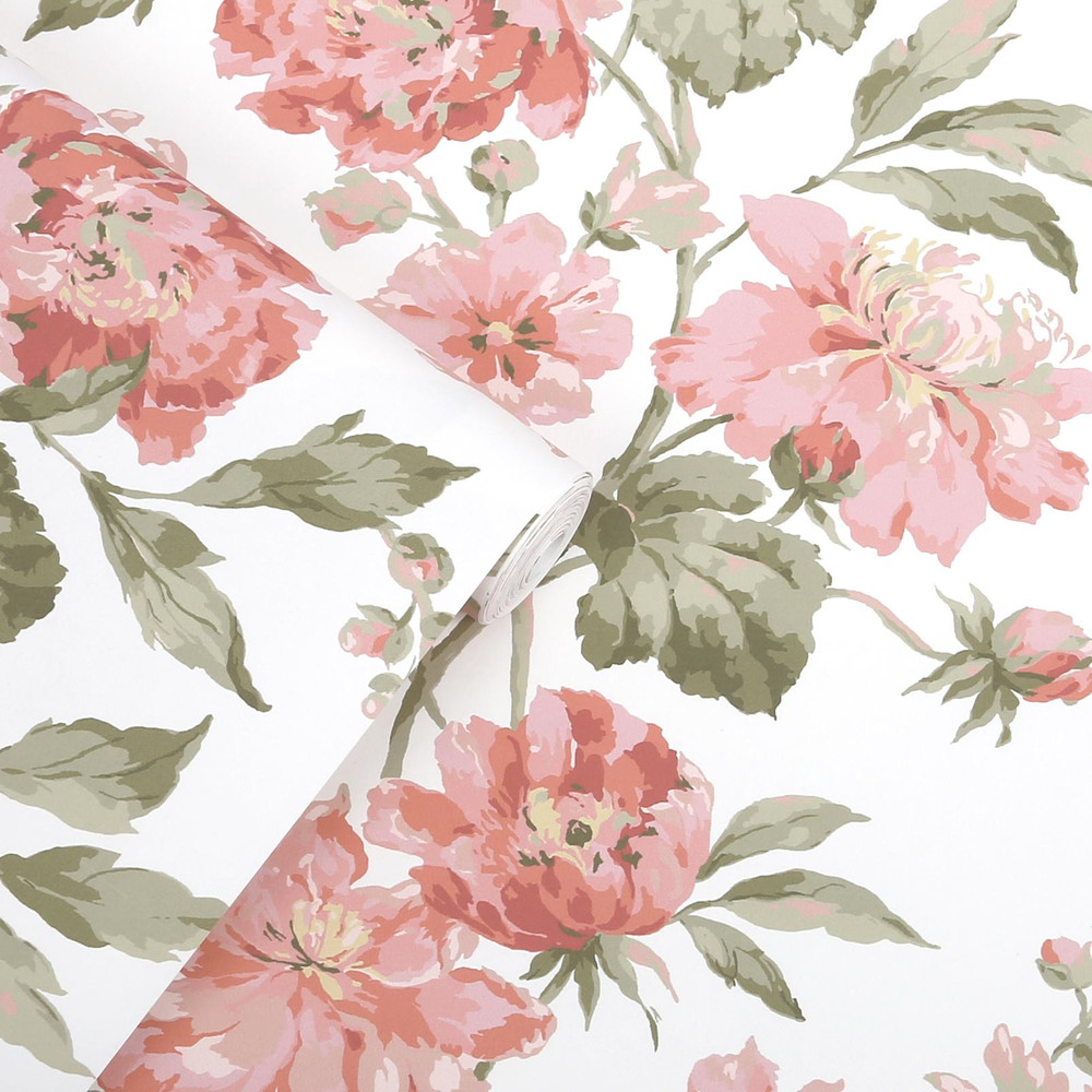 Laura Ashley Romilly Pink Wallpaper - 146949_ROLLSHOT_ROMILLY PINK_01 (1).jpg