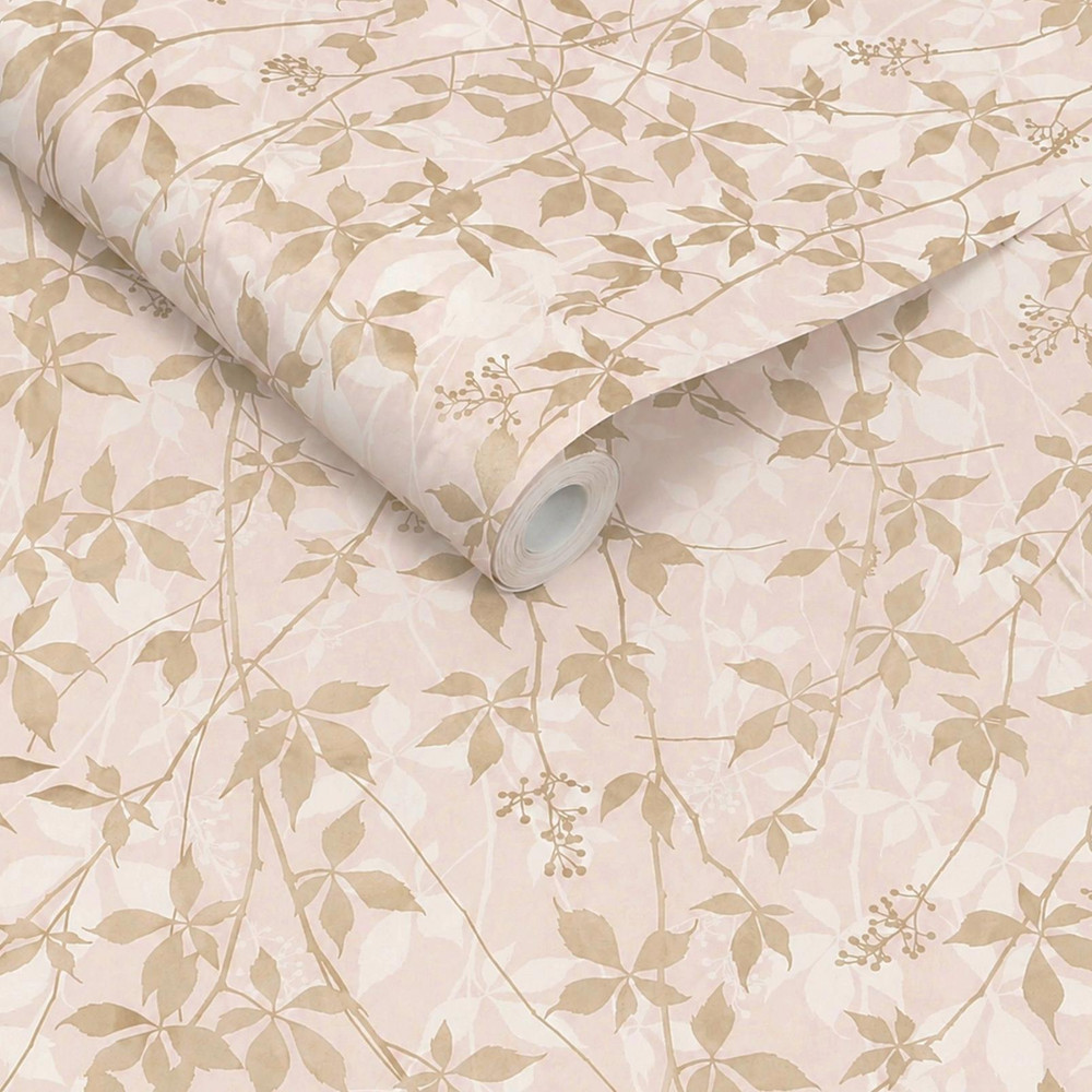 Clarissa Hulse Virginia Creeper Blush & Rose Gold Wallpaper - 147008_ROLLSHOT_VIRGINIA CREEPER_BLUSH & ROSE GOLD_01.jpg