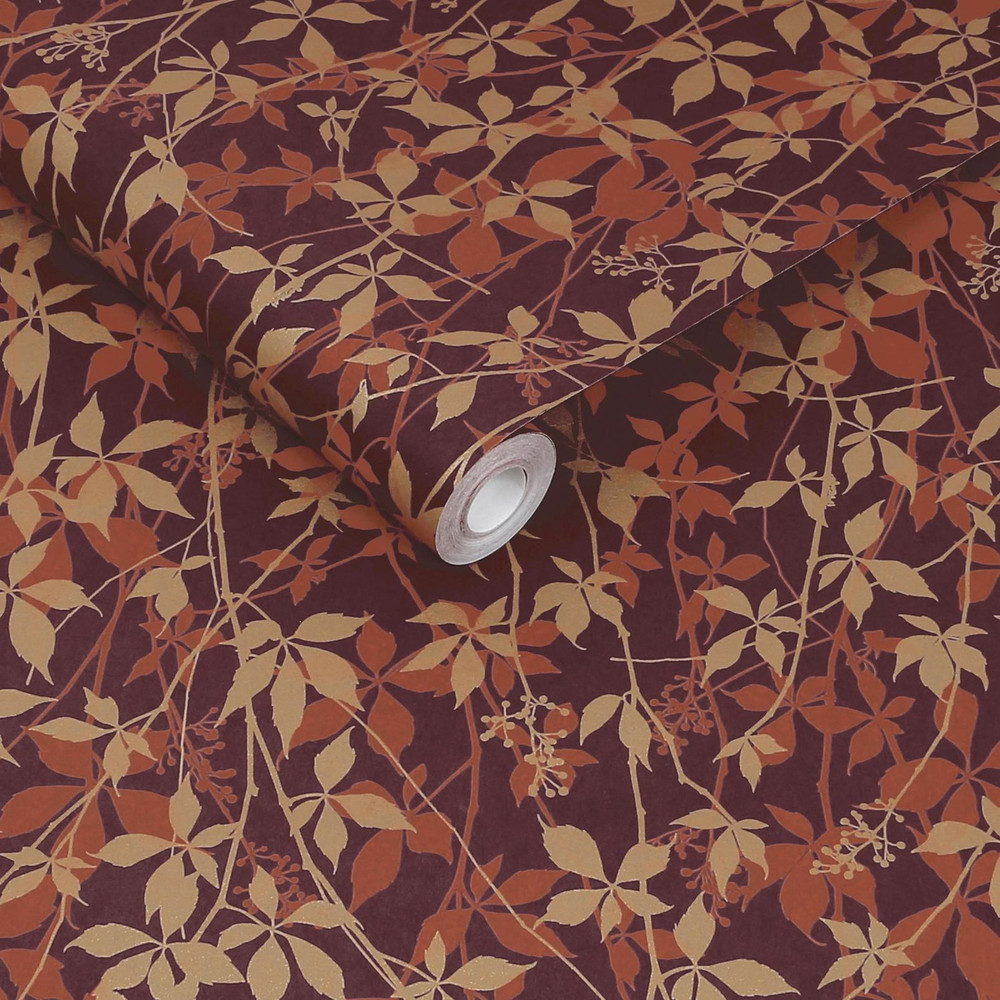 Clarissa Hulse Virginia Creeper Russet & Copper Wallpaper - 147006_ROLLSHOT_VIRGINIA CREEPER RUSSET & COPPER_01.jpg