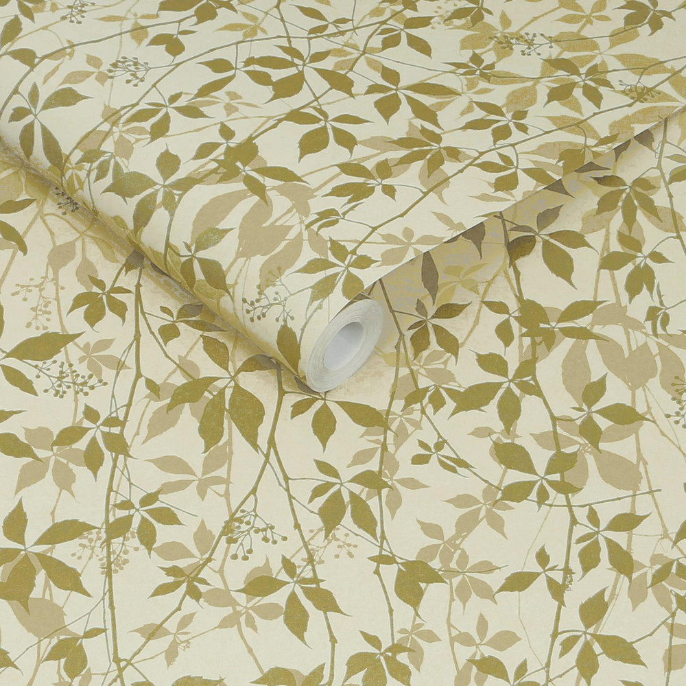 Clarissa Hulse Virginia Creeper Buttermilk & Gold Wallpaper - 147009_ROLLSHOT_VIRGINIA CREEPER_BUTTERMILK & GOLD_01.jpg