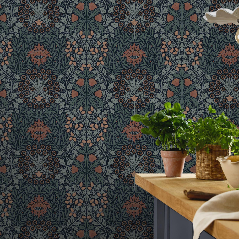 Oak & Willow Ink Blue Wallpaper - 147064_ROOMSET_OAK & WILLOW INK BLUE_01.jpg