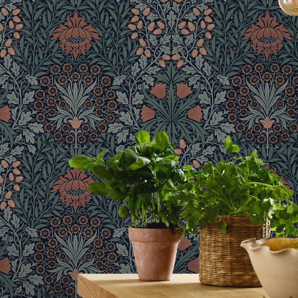 Oak & Willow Ink Blue Wallpaper - 147064_ROOMSET_OAK & WILLOW INK BLUE_02.jpg