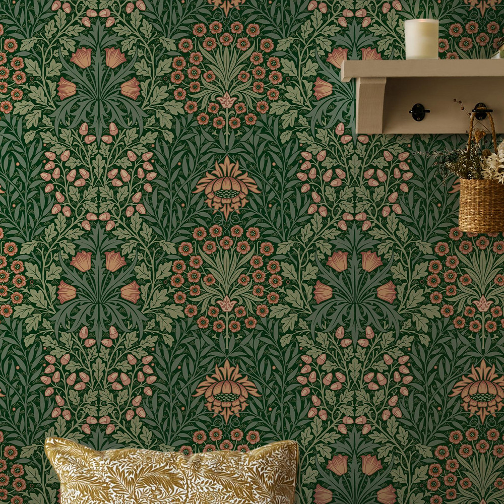Oak & Willow Privet Green Wallpaper - 147063_ROOMSET_OAK & WILLOW PRIVET GREEN_02.jpg
