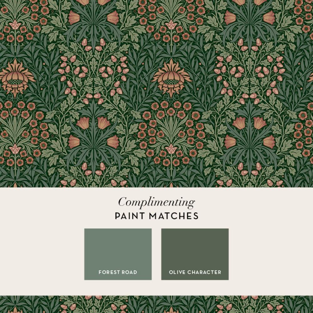 Oak & Willow Privet Green Wallpaper - 147063_FLATLAY_OAK & WILLOW PRIVET GREEN_01.jpg