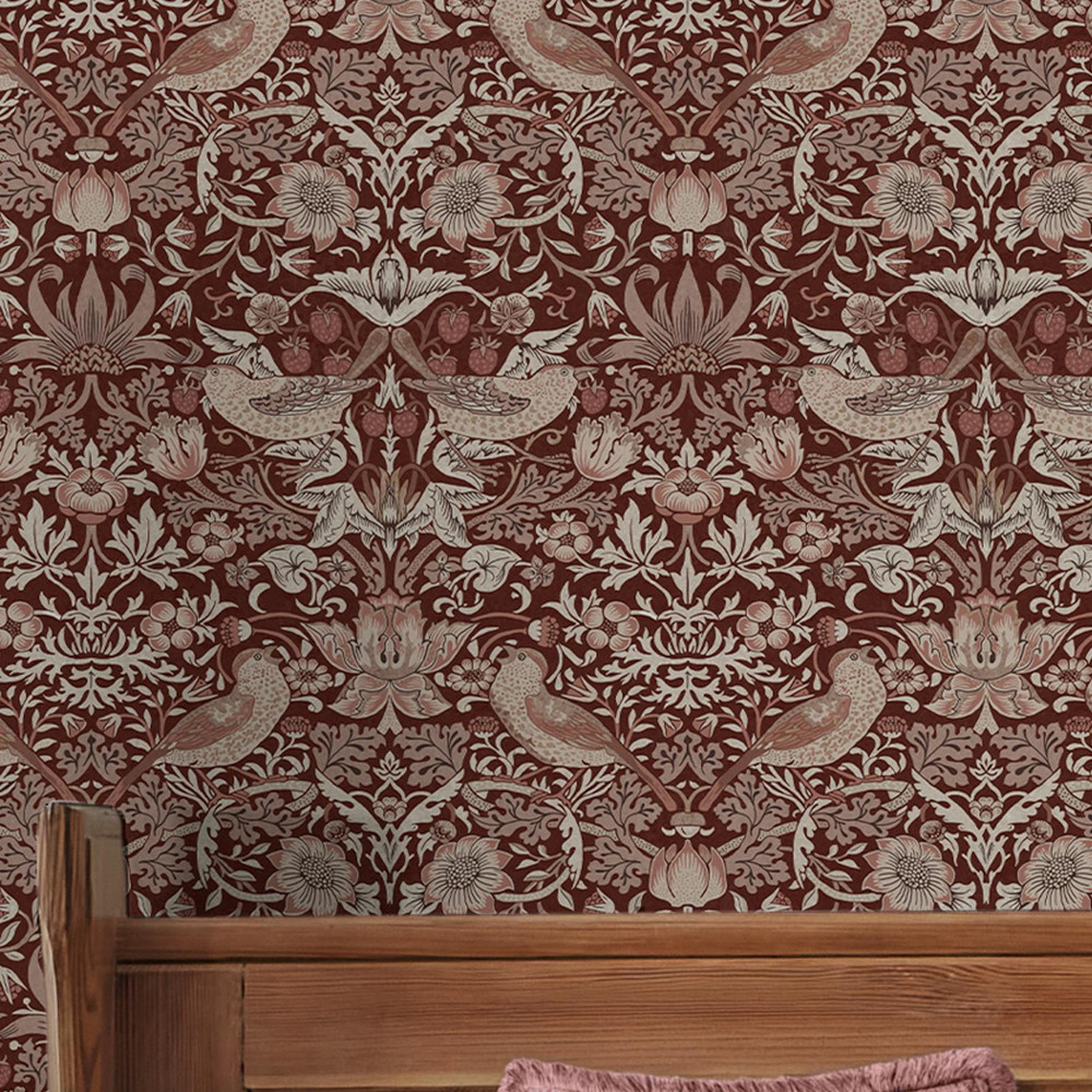 Strawberry Thief Damson Wallpaper - 147083_ROOMSET_STRAWBERRY THIEF DAMSON_02.jpg
