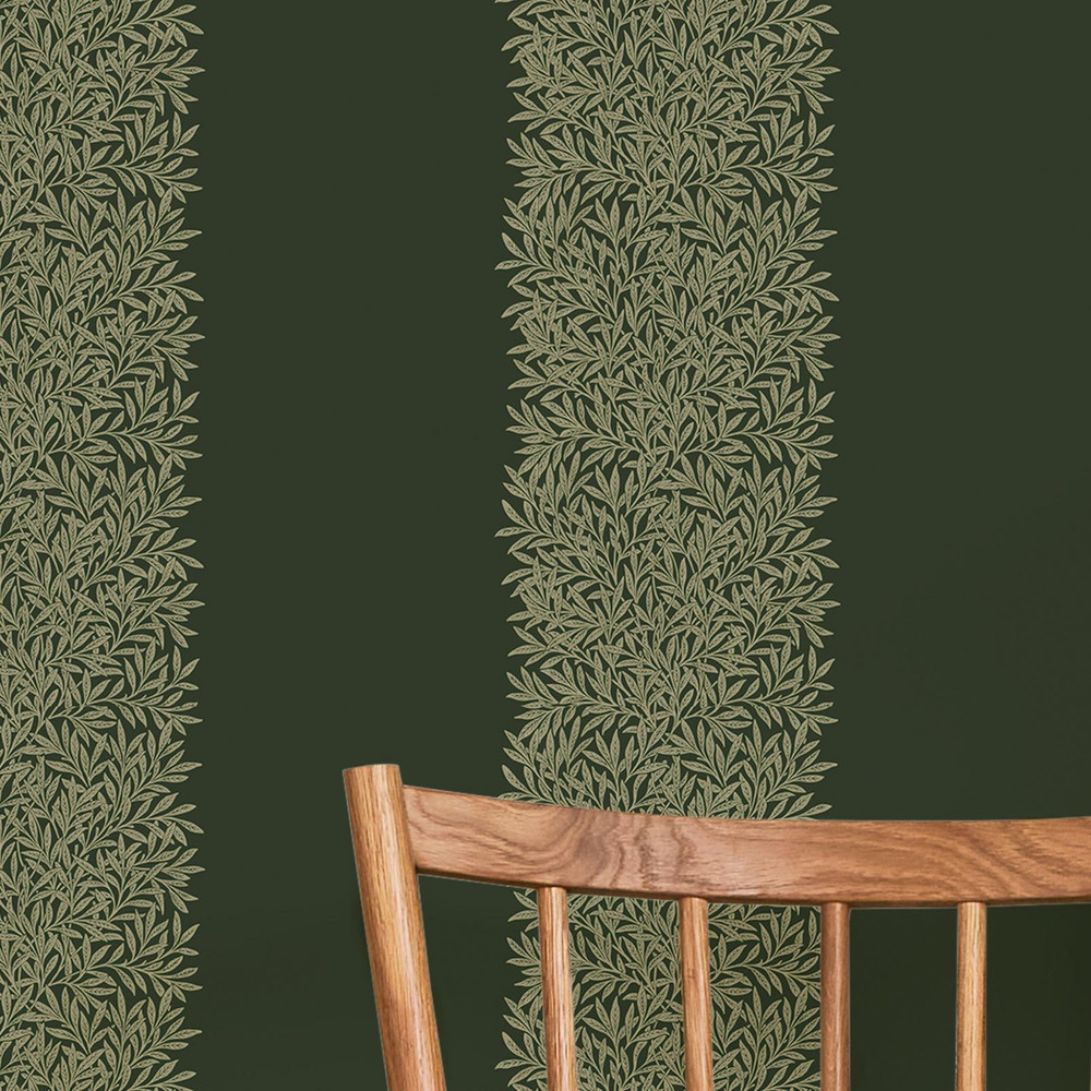 Willow Stripe Privet Green Wallpaper - 147078_ROOMSET_WILLOW STRIPE PRIVET GREEN_02.jpg