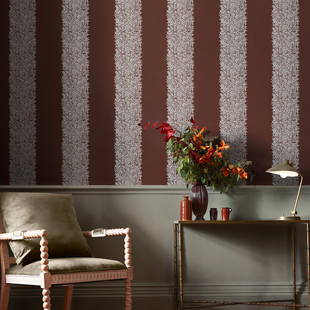 Willow Stripe Damson Wallpaper - 147075_ROOMSET_WILLOW STRIPE DAMSON_01.jpg