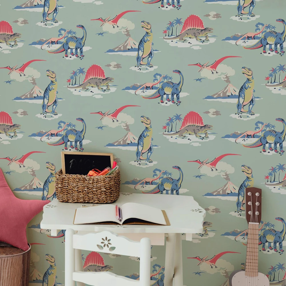 Cath Kidston Dinosaurs Duckegg Wallpaper - 149149_ROOMSET_DINOSAURS DUCKEGG_02.jpg