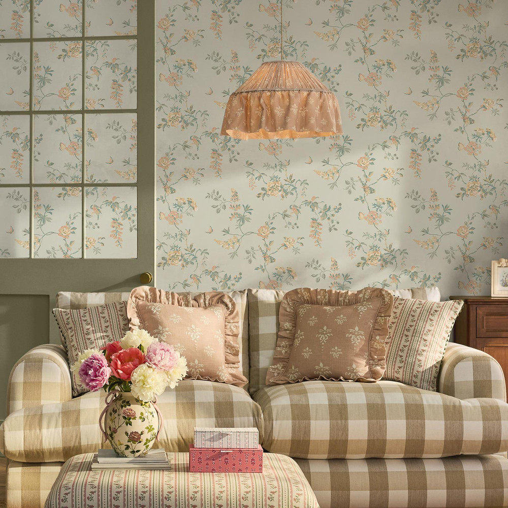 Cath Kidston Birds and Roses Sage Wallpaper - 149143_ROOMSET_BIRDS AND ROSES SAGE_02.jpg
